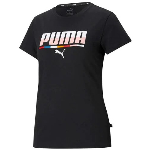 Playera Casual Puma Dama Negro Original 