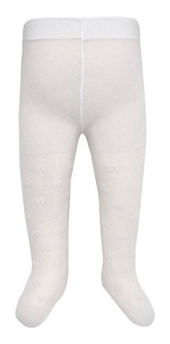 Media Pantalon Blanca Para Bebé Niña