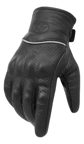 Wd Motorsports Vegas - Guantes De Cuero Para Motocicleta Par