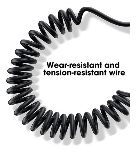 Cable De Datos De Resorte Usb C A Tipo C, Cables De Carga De
