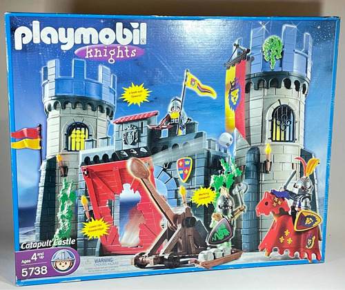 Playmobil 5738 Knight Catapult Castle Castelo Medieval Misb (Usado)