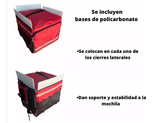 Mochila Térmica Impermeable Para Repartidor De Comid50x50x40