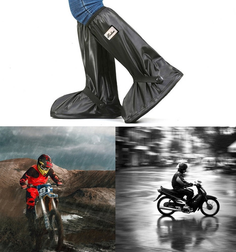 Calzado Impermeable Botas De Lluvia Antideslizante Motos