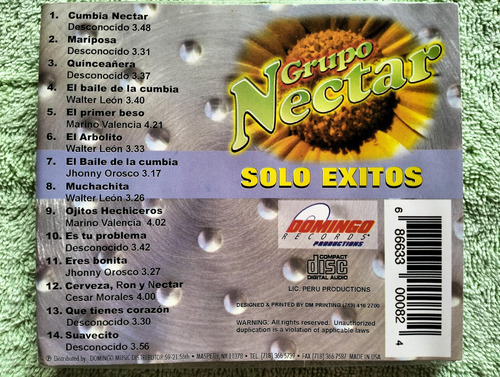 Eam Cd Los Reyes De La Cumbia Grupo Nectar Solo Exitos 2000