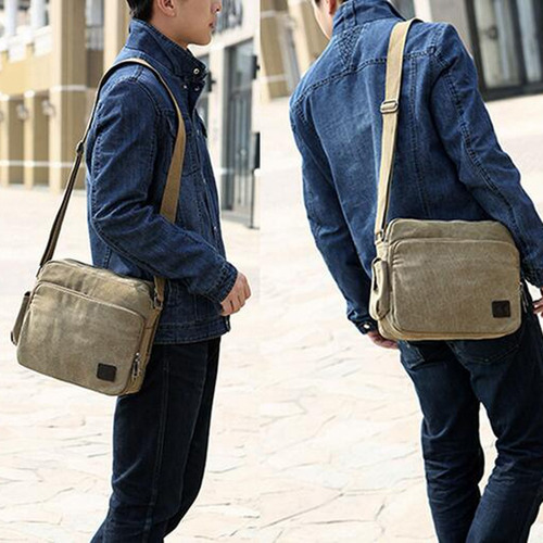 Bandolera Casual Para Hombre Vintage, Con Bandolera, Escolar