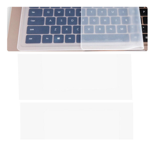 2x Protector Laptop Teclado Silicona 36.5x13.5 Cms Antipolvo
