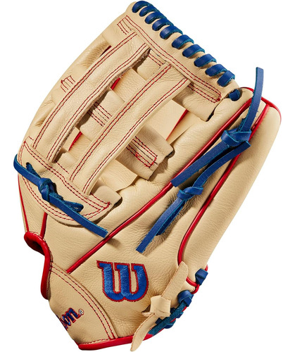 Wilson 2023 A500 Youth Baseball Glove Blonde/red/royal 12 Ab