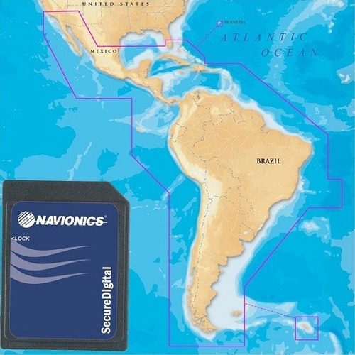 Carta Náutica Navionics Gold América Do Sul E Central