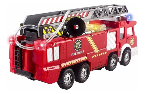 Camión De Bombero Fire Truck Con Spray De Agua