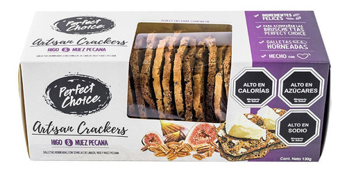 Galletas Artesanales Perfect Choice Higo Y Nuez 130 G
