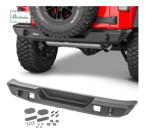 Quadratec Parachoque Trasero Ancho Medio Para Jeep Wrangler