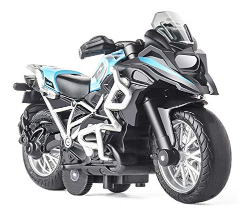 Juguete De Motocicleta De Juguete Con Sonido Azul-negro-gris