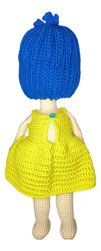 Muñeca Alegría Tejido A Mano Artesanal Amigurumi Hilo Algodo