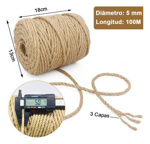 Hilo De Ixtle Henequén Cuerda De Sisal Natural For Gato