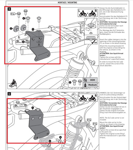 Adaptador P Soporte Maletas Laterales Triumph T100-120 2015-