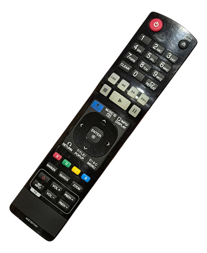 Control Para Reproductor Blu-ray Lg Bd550 Bd590 Bd570 Bx580 Negro