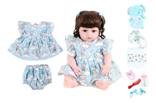 Boneca Bebe Sweetie Reborn(r)elefantinha Silicone Doll- 48cm