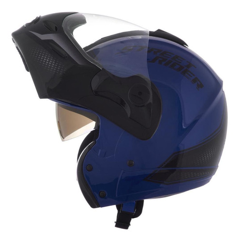 Imagem 5 de 10 de Capacete Robocop Mixs Street Rider Óculos Escamoteável Moto