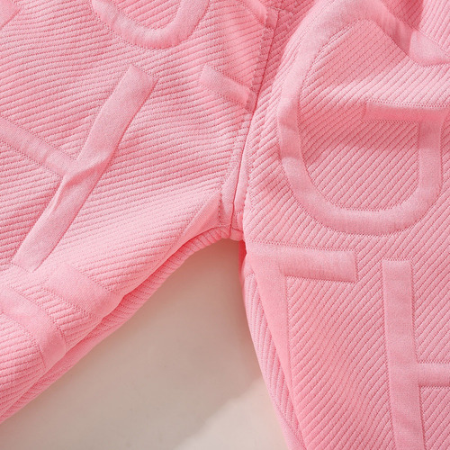 Conjunto De Rosa Sudadera Cálido Y Cómodo Para Bebé 1-4 Años Rosa 18-24 M