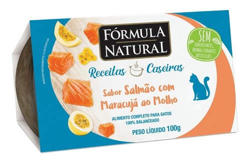 Fórmula Natural Receitas Caseiras Gatos Salmão C/ Maracujá