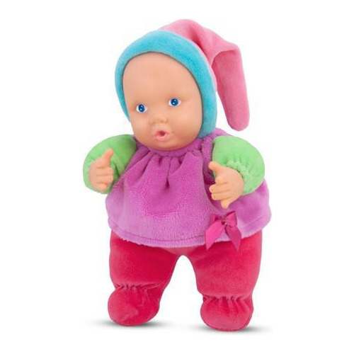 Boneca Puppet Baby Colorida 25 Cm Antialérgica