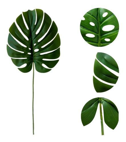 4 Folhas De Costela De Adão Artificial Tamanho Grande, Cor Verde Planta  Artificial Decoração E Enfeite | MercadoLivre