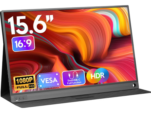 Zscmalls Monitor Portátil Pantalla De Computadora Full Hd De