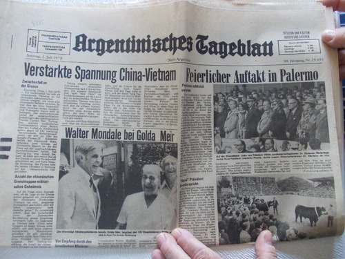  Diario Argentino  /  Aleman-    2/7/78 (ref1/8)