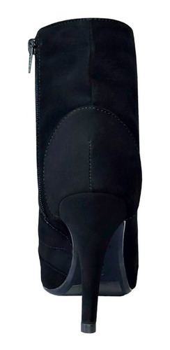 Imagem 3 de 7 de Bota Coturno Ankle Boot Feminina Salto Alto Fino Cano Curto