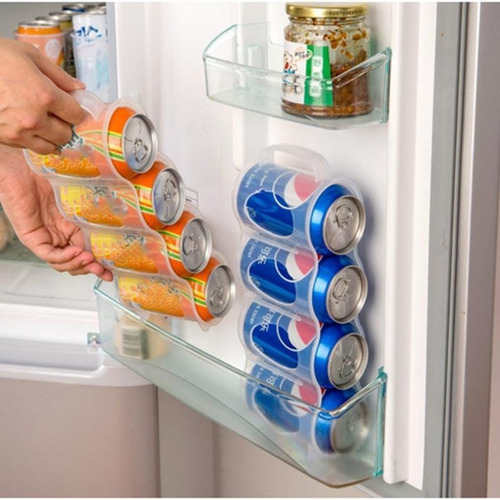 Soporte Porta Cervezas Latas Botellas Organizador De Nevera