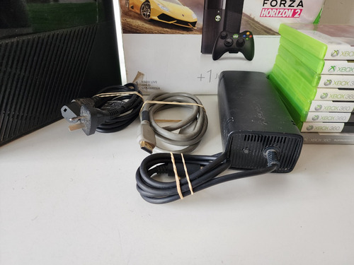 Imagen 7 de 7 de Microsoft Xbox 360 E 500gb + Juegos, Cables Y Caja