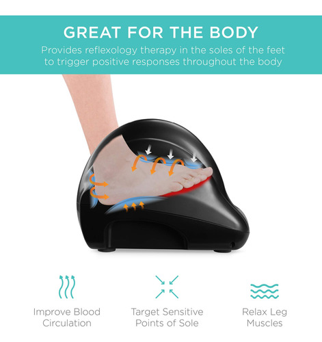Masajeador De Pies Best Choice Products Shiatsu Con Mando A