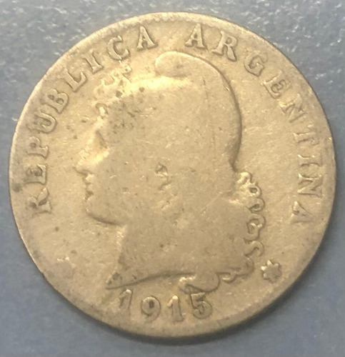 Monedas Argentina Niquel 20 Centavos Año 1915 Buena Oferta