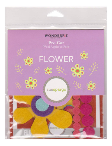 Wonderfil Sue Spargo Pack De Apliques De Lana Precortada, F.