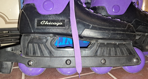 Rollers In Line Skate Rígido, 2 Colores, Talle 8 Usa, 41 Arg (Usado)