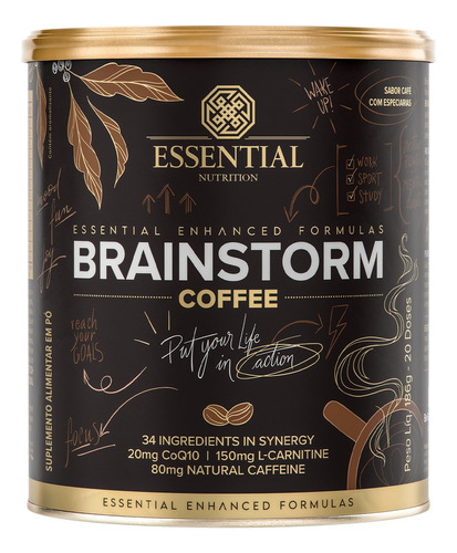 Brainstorm Coffee 186g - Essential Nutrition - Com Coq 10