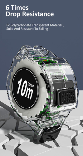 A Fita Métrica É Transparente, À Prova De Quedas E Mede