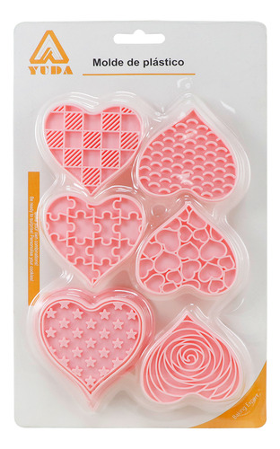 6 Sellos Para Galletas Texturizadores Cortadores Reposteria