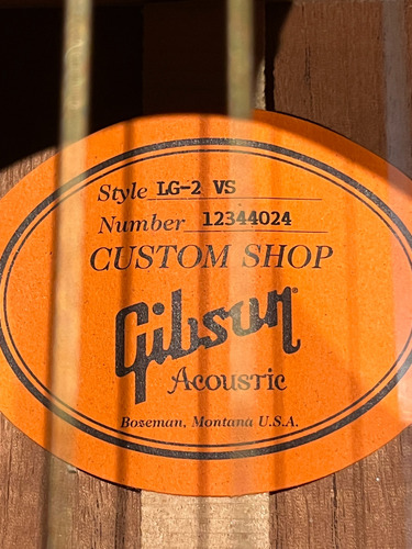 Gibson Ls-2 Vs 2014 Custom Shop Diestro (Usado)
