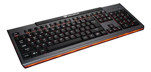 Teclado LED negro Cougar Gaming de 200 K (puerto estándar). Bar