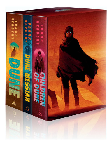 Dune Saga De Frank Herbert, Juego De 3 Libros De Lujo En Caj