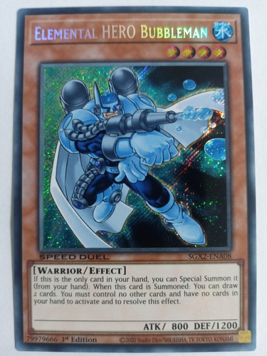 Elemental Hero Bubbleman - Secret Rare    Sgx2