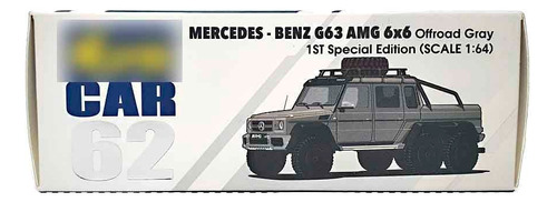 Mercedes-benz G63 Amg 6x6, Color Gris, Escala 1:64, Era Car