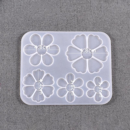 Molde Colgante De Flor De Silicona Para Hacer Joyas, Molde