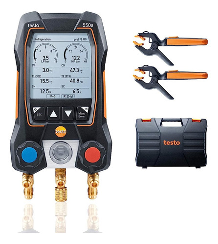 Kit De Manómetro Digital Testo 550s, Con Abrazaderas