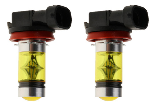 2pcs Amarillo H11 100w Auto Car Head Light Lamp Bombillas