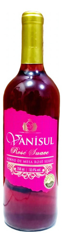 Vinho Rosé Suave Vanisul 750ml Serra Gaúcha