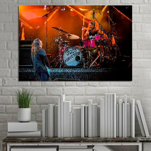 Cuadro Decorativo Musica Foo Fighters (60x40 Cm)