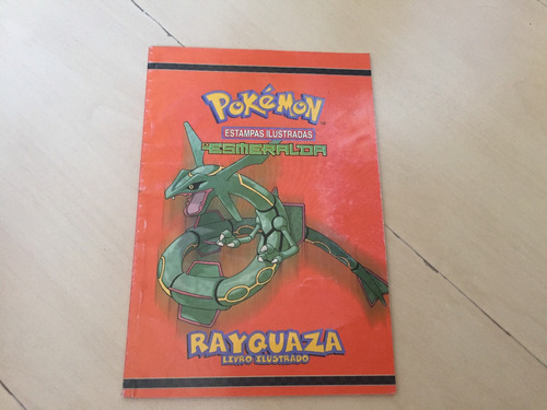 Mini Livro Pokémon Ex Esmeralda Rayquaza G202