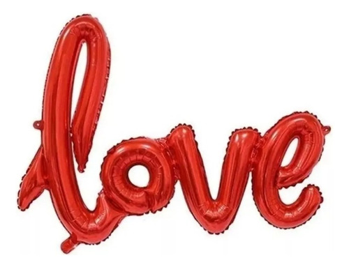 Lote 10 Letreros De L O V E. Rojo Globos Amor San Valentin